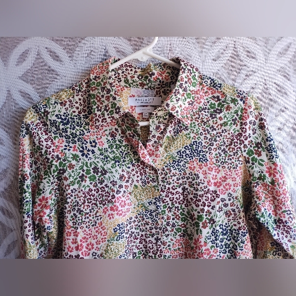 Foxcroft for Appleseed's shirt nwot button down wrinkle free 8P long sleeves - Picture 4 of 10